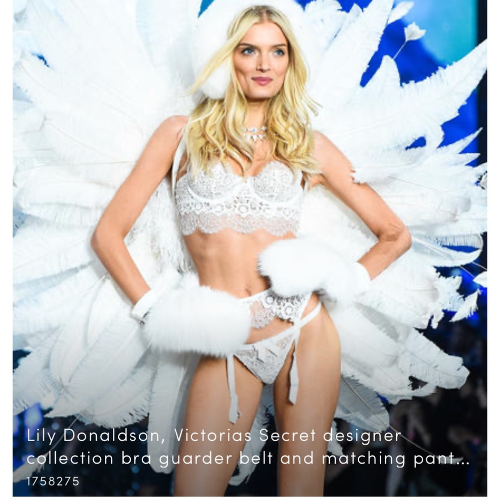Victorias Secret Designer Collection Light Blue Set RARE FASHION SHOW PIECES